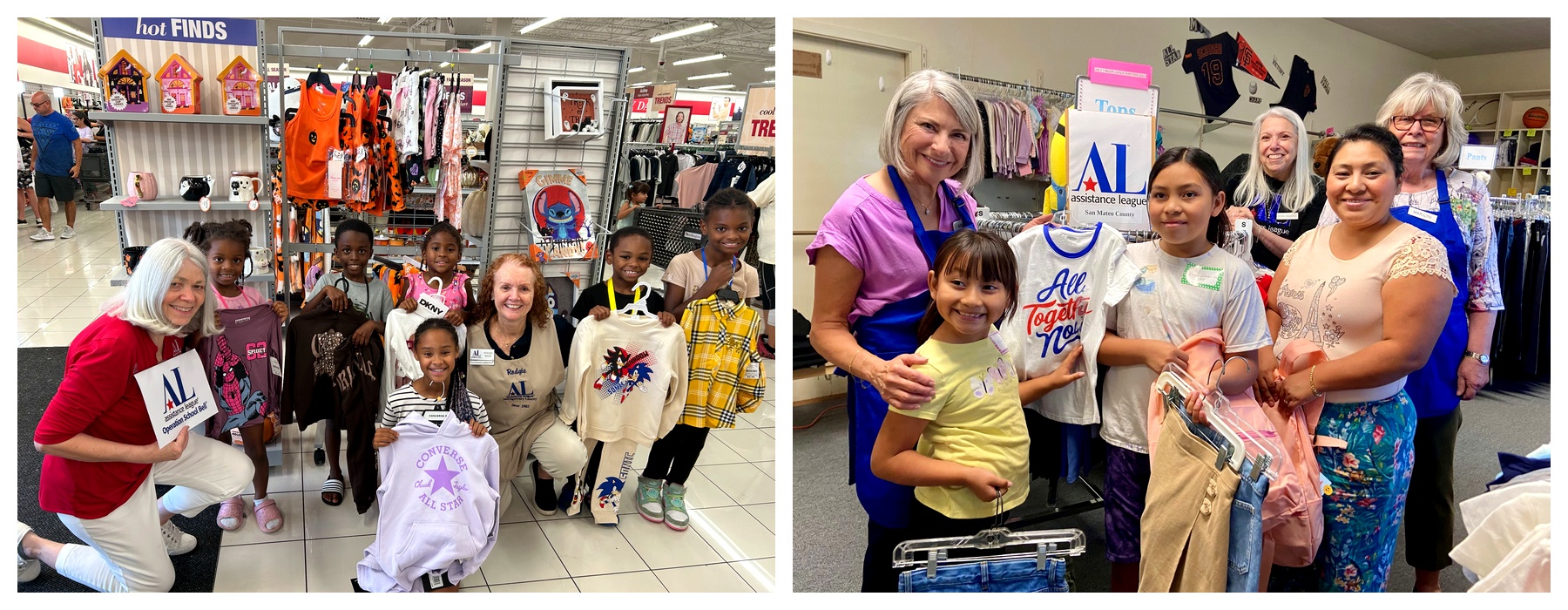 Assistance League volunteers supporting children through Operation School Bell